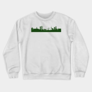 ROTTERDAM skyline in forest green Crewneck Sweatshirt